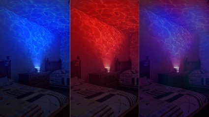 Ocean Wave Red, Blue & Green LED Light Projector Night Light & MP3, iPhone Speaker