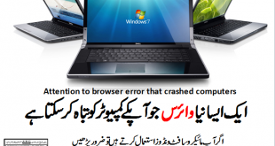 Attention to browser error that crashed computers