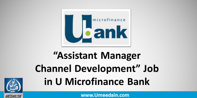 Assistant Manager Channel Development Job in U Microfinance Bank