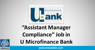 Assistant Manager Compliance and Employee Relationship job in U microfinance Bank